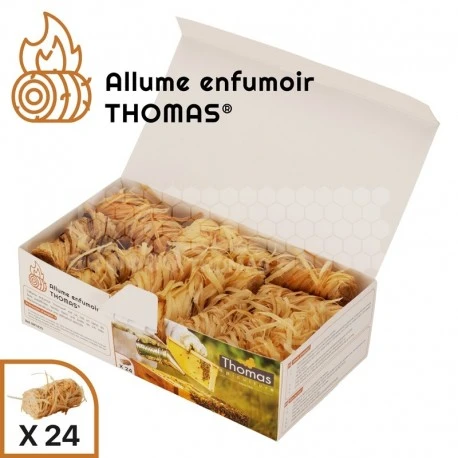 Allumes Enfumoir Thomas® Nid En Laine De Bois (boîte 24 Pièces) 3 Allumes Enfumoir Thomas® Nid En Laine De Bois (boîte 24 Pièces)