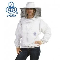 Blouson D'apiculteur Apix Pro® Blanc Avec Voile 360° (sans Gants)