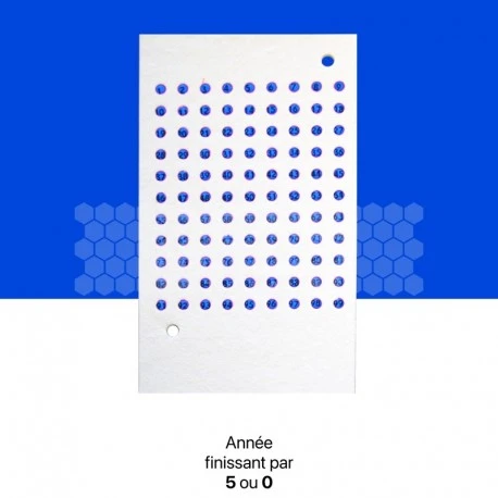 Pastilles Numérotées Bleues Pour Marquage De Reine (99 Numéros) 3 Pastilles Numérotées Bleues Pour Marquage De Reine (99 Numéros)