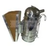Enfumoir à Abeilles Inox Traditionnel Avec Soufflet En Cuir H.18 Cm -Magasin De Matériel Apicole enfumoir inox traditionnel soufflet cuir h 180 mm