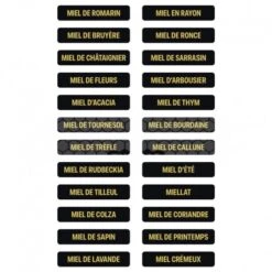 Petites étiquettes Variété Miel