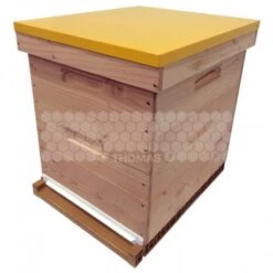 Ruche Mi-bois Dadant 10 Cadres Confort Essencia® Avec Toit Plat Jaune