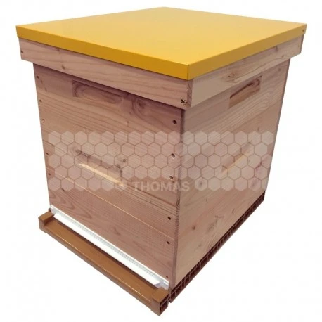 Ruche Mi-bois Dadant 10 Cadres Confort Essencia® Avec Toit Plat Jaune 3 Ruche Mi-bois Dadant 10 Cadres Confort Essencia® Avec Toit Plat Jaune