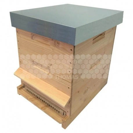 Ruche Mi-bois Dadant 10 Cadres Passion Essencia® Avec Toit Plat Brut 3 Ruche Mi-bois Dadant 10 Cadres Passion Essencia® Avec Toit Plat Brut