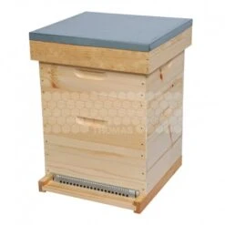 Ruche Mi-bois Voirnot 10 Cadres Tradition Avec Toit Plat Et Cadres