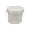SEAU PLASTIQUE BLANC 10 KG DE MIEL AVEC COUVERCLE -Magasin De Matériel Apicole seau plastique blanc 10 kg de miel avec couvercle